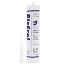 Translucent BioSeal 100% RTV Silicone Sealant Caulk General Purpose, Waterproof and No Odor 10.1 Ounce Cartridge -Translucent (1)