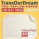 TransOurDream 50 Sheets Teflon Paper for Heat Press 11×17"