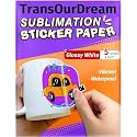 TransOurDream Glossy Sublimation Sticker Paper 8.5x11, 5 Sheets