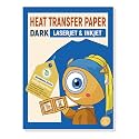 TransOurDream Heat Transfer Paper for Laser &amp; Inkjet Printer (10 Sheets, 8.5x11", Dark) Iron on Transfers for Dark Fabric, Printable Heat Transfer Vinyl for T Shirts