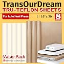 TransOurDream Teflon Sheets 16×20" &amp; Teflon Paper 8.5 * 11" for Heat Press