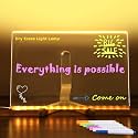 Transparent Acrylic Writing Board with LED Light, 1 Count