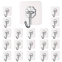 Transparent Adhesive Wall Hooks with 180 Degree