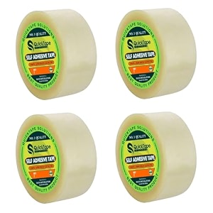 transparent bopp tape self adhesive high-strength packing tape roll packaging tape  brown cello tape  e-commerce packaging tape for home office use amp box packaging 12 35 metres 1 inch