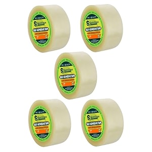 transparent bopp tape self adhesive high-strength packing tape roll packaging tape  brown cello tape  e-commerce packaging tape for home office use amp box packaging 12 35 metres 1 inch