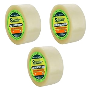 transparent bopp tape self adhesive high-strength packing tape roll packaging tape  brown cello tape  e-commerce packaging tape for home office use amp box packaging 12 35 metres 1 inch