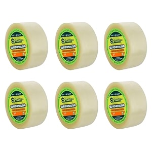 transparent bopp tape self adhesive high-strength packing tape roll packaging tape  brown cello tape  e-commerce packaging tape for home office use amp box packaging 12 35 metres 1 inch