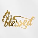 Transparent Decal Stickers of Butterfly Blessed Christians (Metallic Gold) Premium Waterproof Vinyl Decal Stickers for Laptop Phone Accessory Helmet Car Window Mug Tuber Cup Doo ANDSKUS501345GO080322