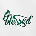 Transparent Decal Stickers of Butterfly Blessed Christians (Green) Premium Waterproof Vinyl Decal Stickers for Laptop Phone Accessory Helmet Car Window Mug Tuber Cup Door Wall D ANDSKUS501344GR080322