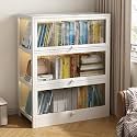 Transparent Display Cabinet, 3-Sided View, Perfect for Living Room, Bedroom &amp; Home Office Storage, Stylish Showcase for Collectibles &amp; Decor