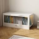 Transparent Display Cabinet - Three-Sided View, Perfect for Living Room, Bedroom &amp; Home Office - Modern Showcase for Collectibles &amp; Décor, Stylish Storage Solution