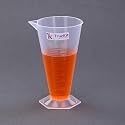 Transparent Plastic Measuring Beaker Cup Conical Measure with Graduation Marks (200ml)