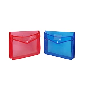 transparent poly- a4 documents file storage bag with snap button set of 2certificate file holderdocument folder for certificates a4legalbag for document pack of 2