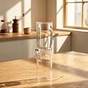 Transparent Slow Drip Coffee Maker Minimalist Cold Brew Pot with Lid Clear Slowtrickle Brewer Low Temperature for Kitchen, Countertop, Ice Drip Cold Brew