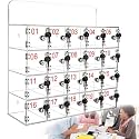 Transparent Wall-Mounted Safe for Mobile Phones,with Locks &amp; Keys,Perfect for Classrooms,Offices,Gyms &amp; Schools - Secure Storage Solution,20Slots