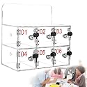 Transparent Wall-Mounted Safe for Mobile Phones,with Locks &amp; Keys,Perfect for Classrooms,Offices,Gyms &amp; Schools - Secure Storage Solution,6Slots