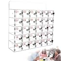 Transparent Wall-Mounted Safe for Mobile Phones,with Locks & Keys,Perfect for Classrooms,Offices,Gyms & Schools - Secure Storage Solution,30Slots