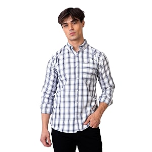 TrapNation Mens Checkered Regular Fit Shirt