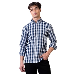 TrapNation Mens Checkered Regular Fit Shirt