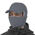 Trapper Hat for Men Women Waterproof Winter Warm Baseball Cap with Ear Flaps and Mask