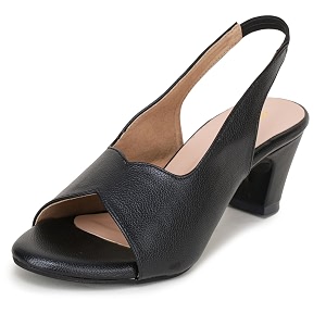 TRASE Ankle Strap Pointed Toe Block Heel