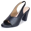 TRASE Ankle Strap Pointed Toe Block Heel