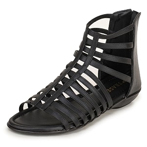 TRASE Flats Gladiator With Zip Closure For