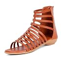 TRASE Flats Gladiator With Zip Closure For