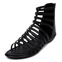 TRASE Flats Gladiator With Zip Closure For