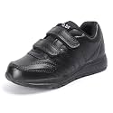 TRASE School Shoes Black for Boys and Girl | Premium Light Weight EVA Sole | White and Black Colors Available| Without Laces 5 Years to 16 Years