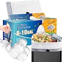 Trash Bags 10 Gallon Medium Kitchen Drawstring Garbage Bag Fit 8-10 Gal Bin
