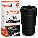Trash Trapper Car Trash Can Cup Holder | Small Car Trash Can | Fits in Most Doors | 5.1" x 2.9" | Traps More &amp; Empties Less, Patent-Pending Compaction, Holds Weeks of Garbage, Black/Orange