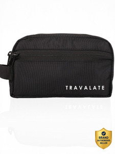 travalate polyester toiletry bag makeup shaving kit pouch for men and women travel toiletry kit