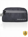Travalate Polyester Toiletry Bag Makeup Shaving Kit Pouch for Men and Women Travel Toiletry Kit