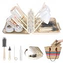 Travel Bottle Cleaner Kit, 6-in-1 Baby Bottle Brush Set with Silicone Brush