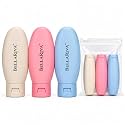 Travel Bottle Set For Toiletries (Set of 3) | Travel Essentials for Men & Women | Silicone Toiletry Bottles For Travelling For Shampoo, Cream, Handwash, Lotion | Travel Storage Accessories