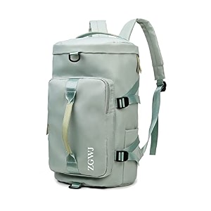 travel duffed tote bag waterproof fold-able and expandable weekender bag for swim sports gym bag green01