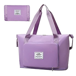 travel duffed tote bag waterproof fold-able and expandable weekender bag for swim sports gym bag purple04 x-large modern
