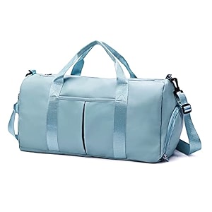 travel duffed tote bag waterproof fold-able and expandable weekender bag for swim sports gym bag black04 x-large modern