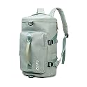 Travel Duffed Tote Bag, Waterproof Fold-able and Expandable Weekender Bag for Swim Sports Gym Bag, Green01