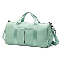 Travel Duffed Tote Bag, Waterproof Fold-able and Expandable Weekender Bag for Swim Sports Gym Bag, Green, X-Large