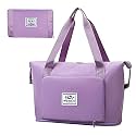 Travel Duffed Tote Bag, Waterproof Fold-able and Expandable Weekender Bag for Swim Sports Gym Bag, Purple04, X-Large, Modern