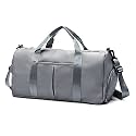 Travel Duffed Tote Bag, Waterproof Fold-able and Expandable Weekender Bag for Swim Sports Gym Bag, Grey, Fasion