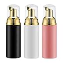 Travel Foam Pump Bottle, 2oz Small Size Foaming Soap Dispenser 3Pack 3Color