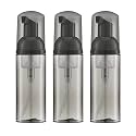 Travel Foam Pump Bottle, 2oz Small Size Foaming Soap Dispenser 3 Pack Black