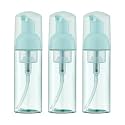 Travel Foam Pump Bottle, 2oz Small Size Foaming Soap Dispenser 3 Pack Green
