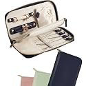Travel Jewelry Organizer Case - for Tangle-Free Necklaces, Earrings, Rings, Bracelets Storage, Travel Essentials, Fashion Portable Jewelry Travel bags for Women - Large Black