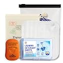 Travel Laundry Detergent Sheets with 50 Pocket Laundry Sheets, 30 Count Hand/Machine Wash, Silicone Sink Stopper &amp; Canvas Bag, plus Bonus Pouch, TSA Compliant, Hotels, Cruises, Camping &amp; Backpacking