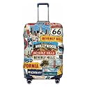 Travel Location Travel Luggage Cover Luggage Suitcase Protector M Fit Baggage Size 22-24 In