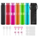 Lulupack Travel Perfume Bottle Refillable, 8ml Cologne Spray Atomizer, 6PCS